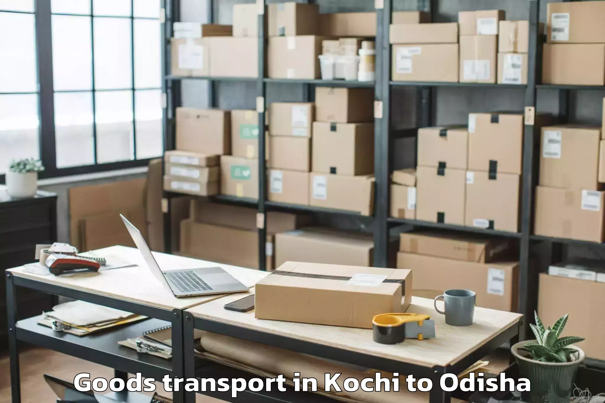 Book Kochi to Rengali Goods Transport Online